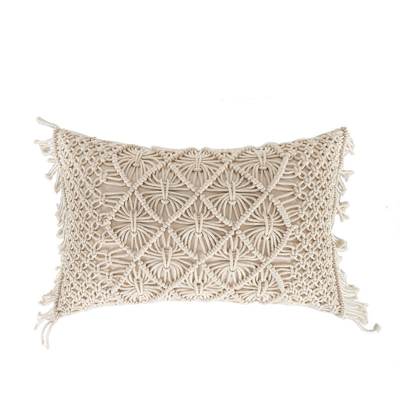 Knitted bedroom wave pillow