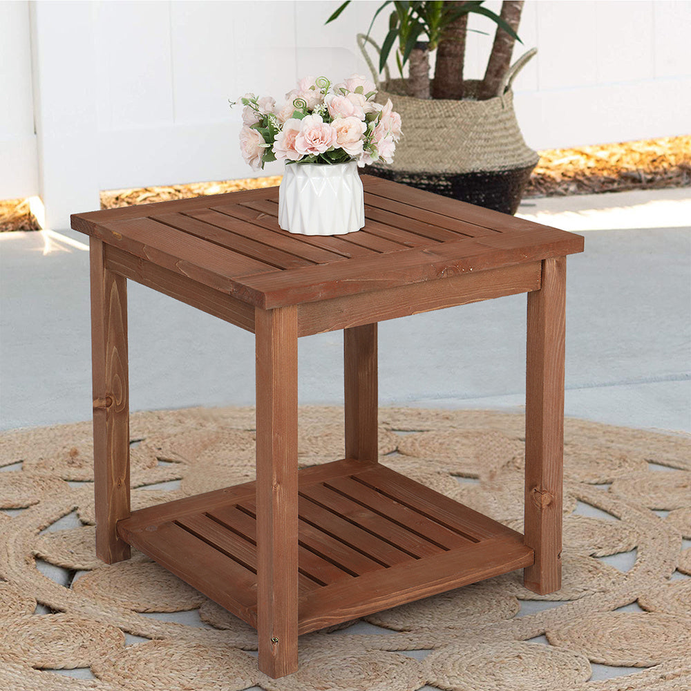 Solid Wood Square Patio Table