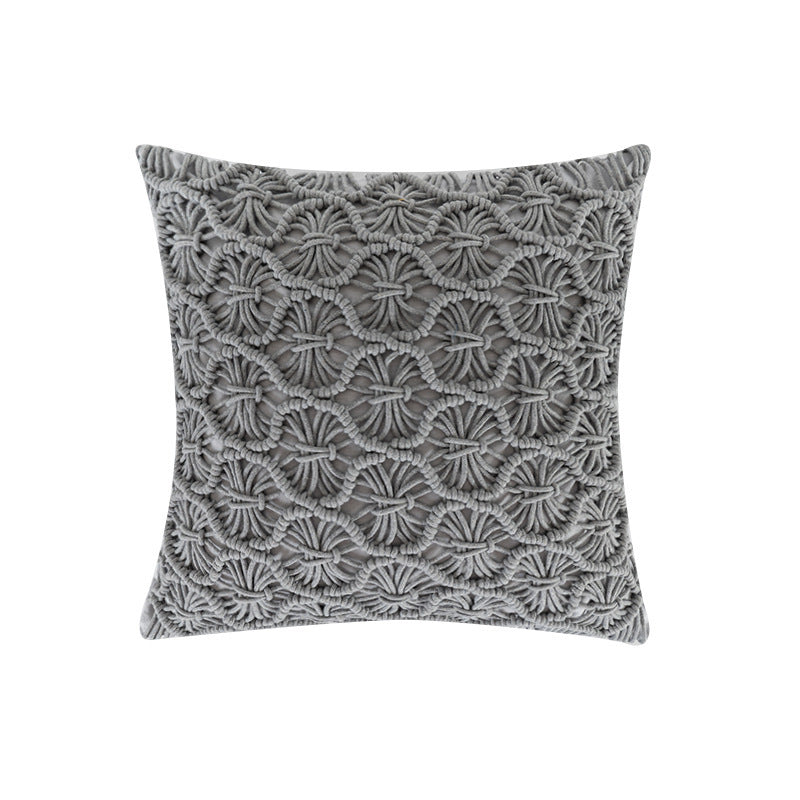 Knitted bedroom wave pillow