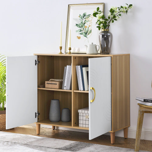 Wooden Storage Cabinet – With Doors & Adjustable Shelves