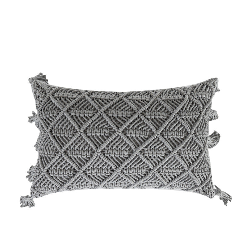 Knitted bedroom wave pillow