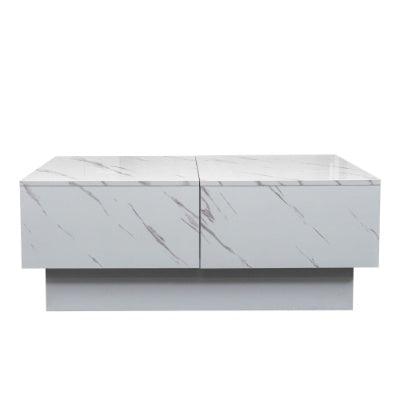 Coffee Table With Sliding Tabletop, Center Table With Hidden Storage Compartment, Extendable Table For Living Room