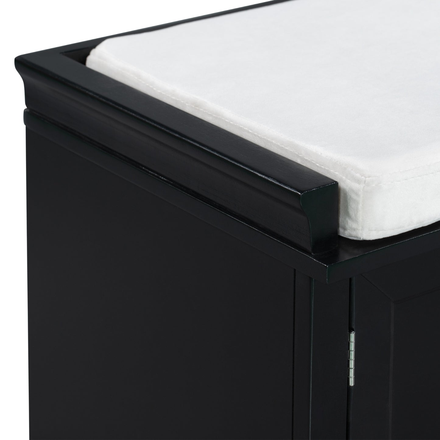 TREXM Storage Bench – Drawers, Cabinets & Removable Cushion for Living Room