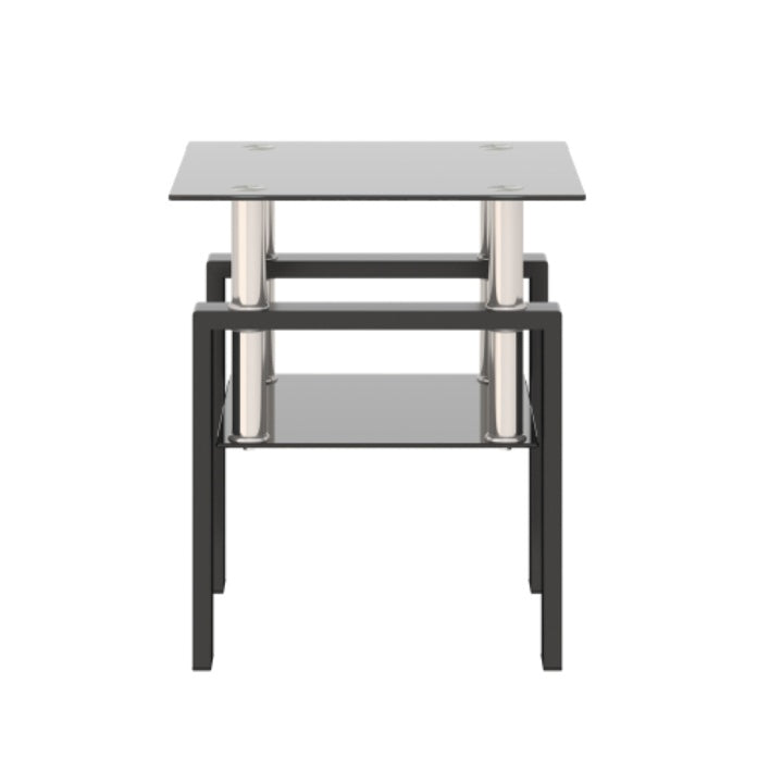 Modern Square Glass 1-Piece Coffee Table
