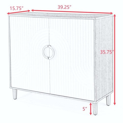 Wooden Storage Cabinet – With Doors & Adjustable Shelves