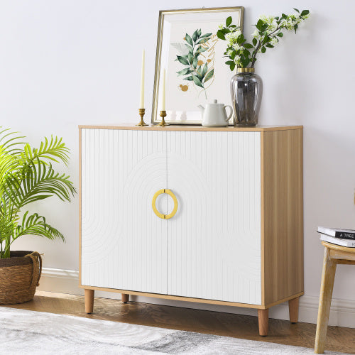 Wooden Storage Cabinet – With Doors & Adjustable Shelves