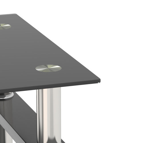 Modern Square Glass 1-Piece Coffee Table