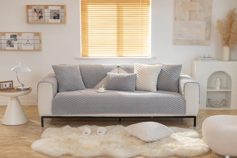 Plush Non-slip Dustproof Warm Thickening Sofa Cushion