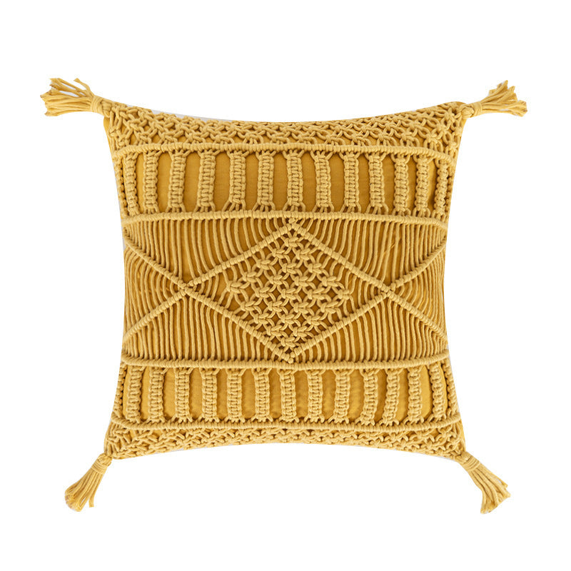 Knitted bedroom wave pillow