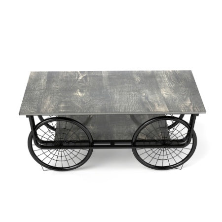 Retro Coffee Table with Sturdy Base