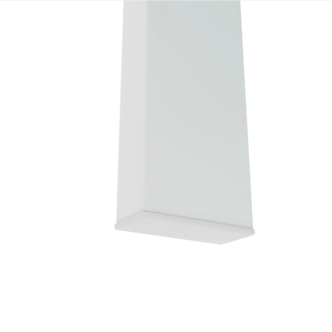 White & Clear Modern Coffee Table