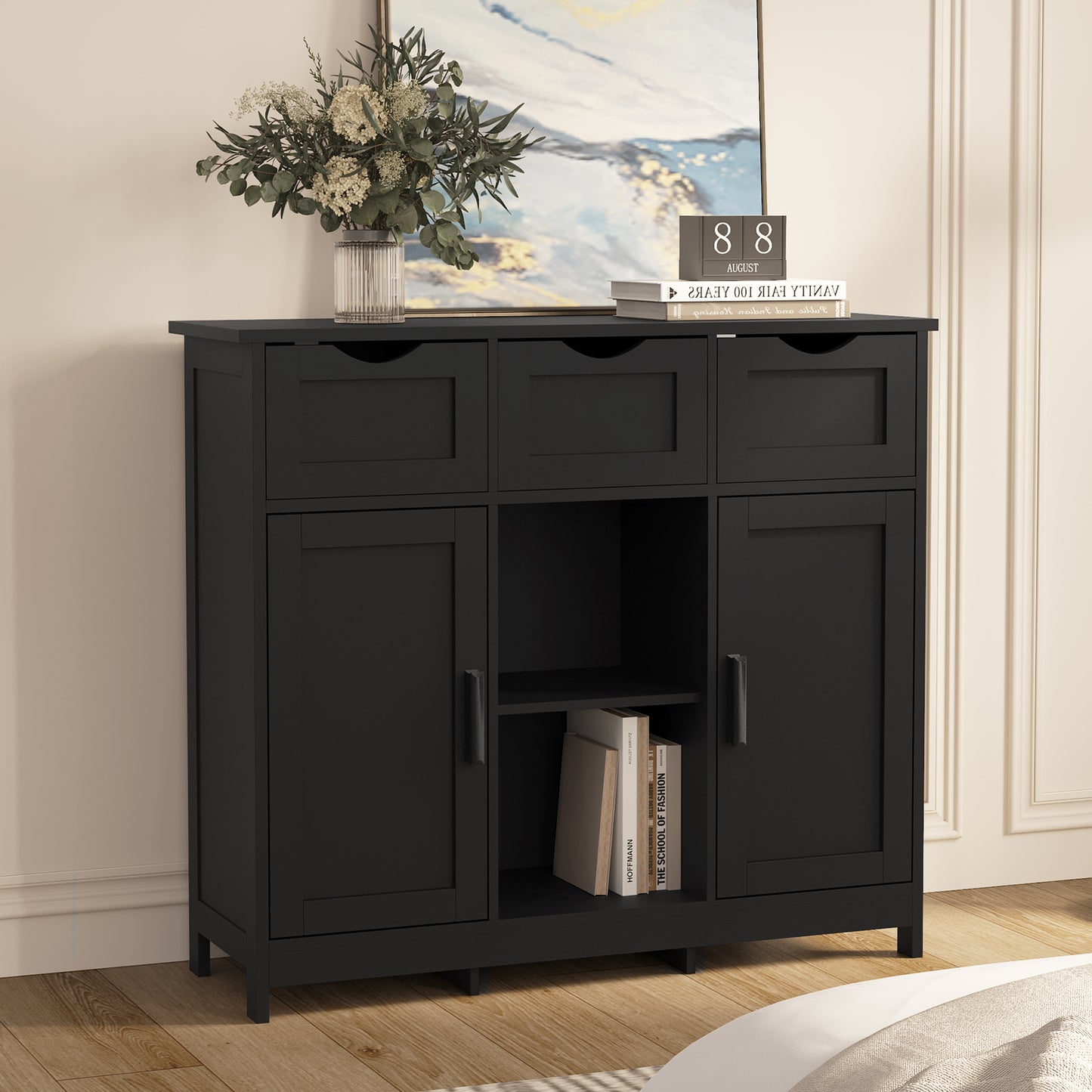 Multi-Use Storage Cabinet – Drawers & Shelves for Bedroom, Living Room, or Bath