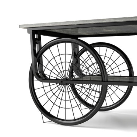 Retro Coffee Table with Sturdy Base