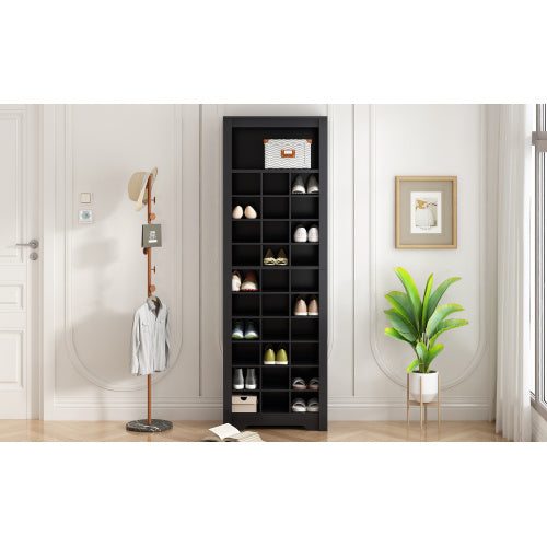 Modern Shoe Cabinet Console – 30-Pair Capacity