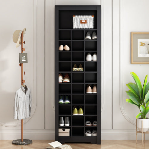Modern Shoe Cabinet Console – 30-Pair Capacity