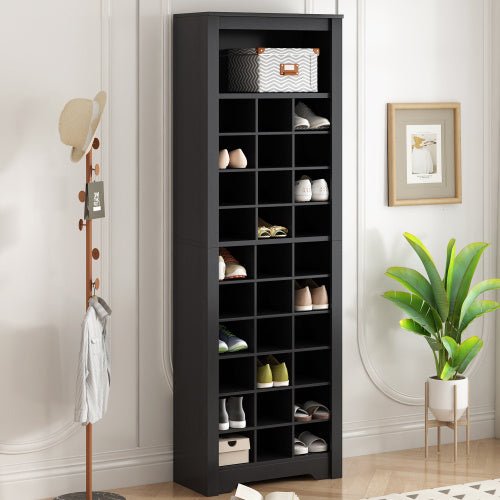 Modern Shoe Cabinet Console – 30-Pair Capacity